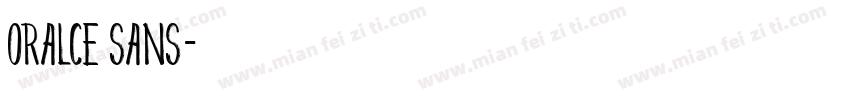 oralce sans字体转换
